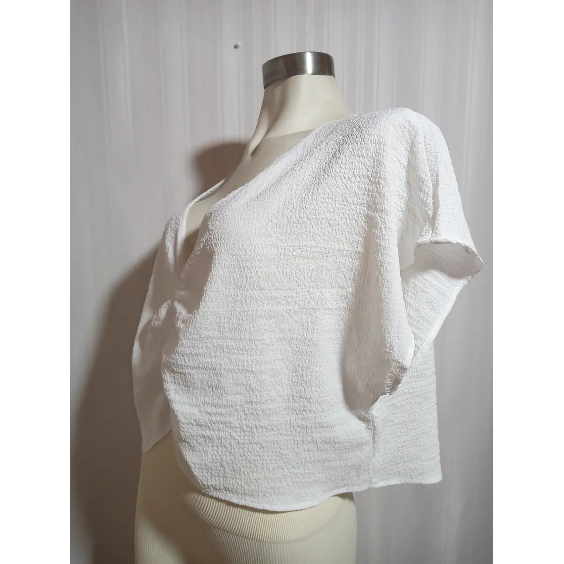 BLUSA BLANCA SHEIN TALLA XL 3