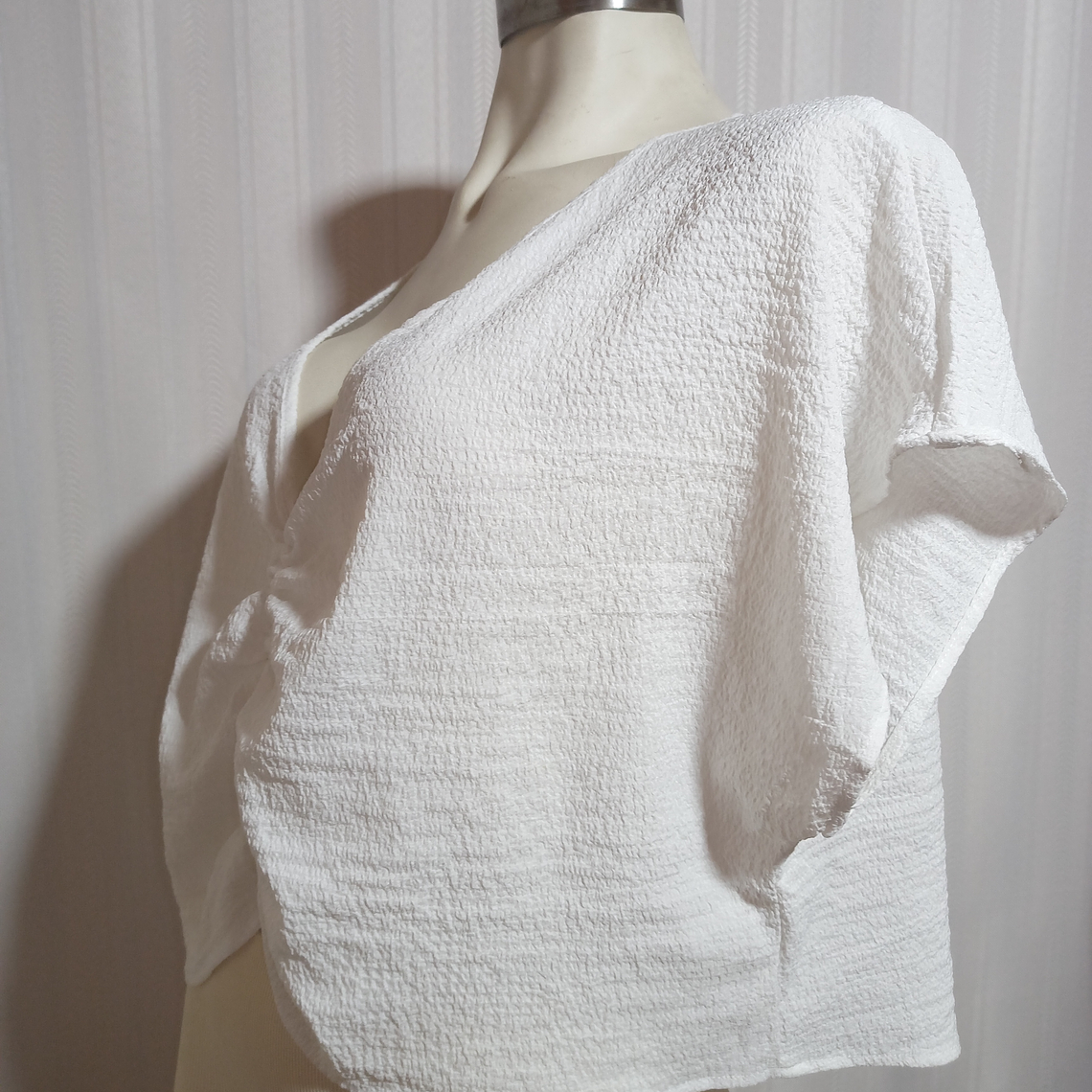 BLUSA BLANCA SHEIN TALLA XL 3