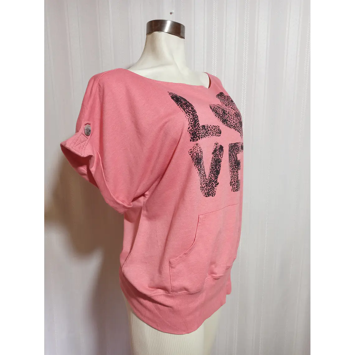 POLERA MC ROSADA MISS CHIEVOUS TALLA XL 1