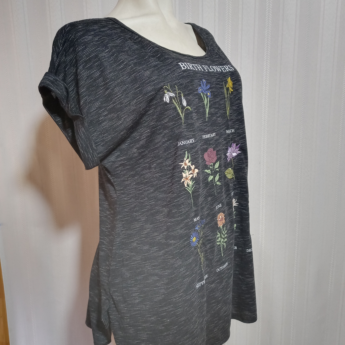 POLERA NEGRA ESTAMPADA TRUSELF TALLA 1X 1