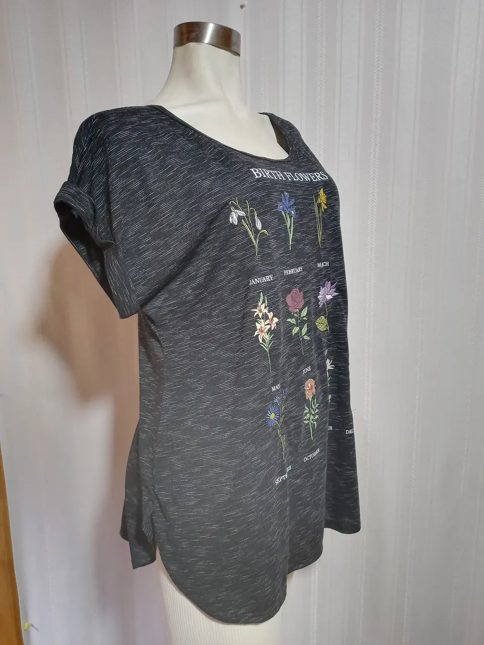 POLERA NEGRA ESTAMPADA TRUSELF TALLA 1X 1