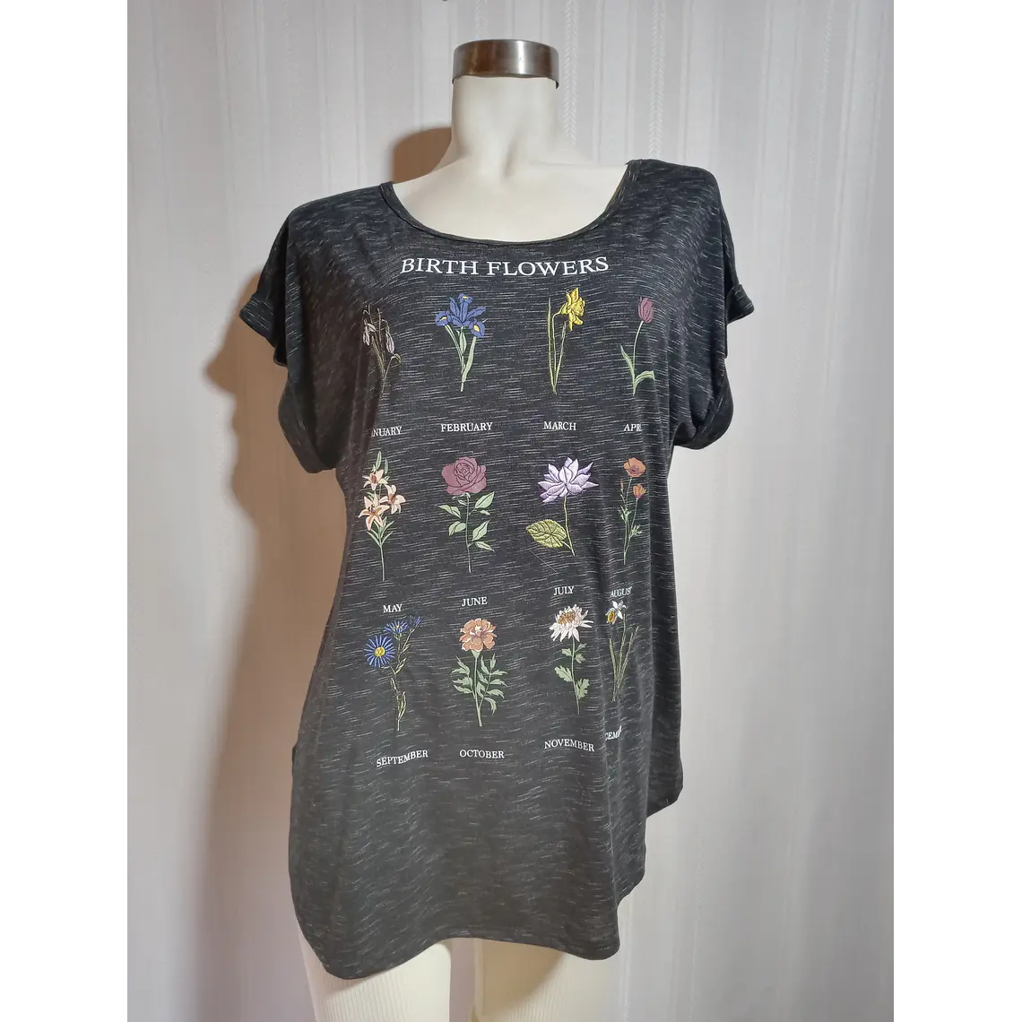 POLERA NEGRA ESTAMPADA TRUSELF TALLA 1X 3
