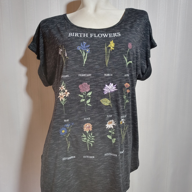 POLERA NEGRA ESTAMPADA TRUSELF TALLA 1X 3