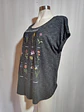 POLERA NEGRA ESTAMPADA TRUSELF TALLA 1X - Miniatura 2