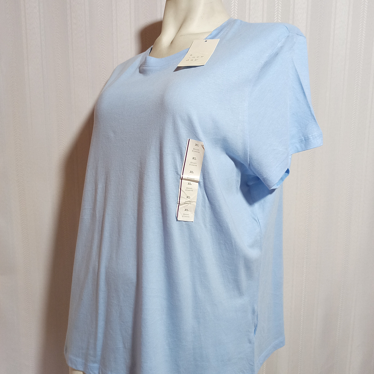 POLERA MC CELESTE A.NEW DAY TALLA XL 3