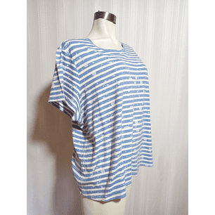 POLERA MC MULTICOLOR STYLE & CO. TALLA 2X