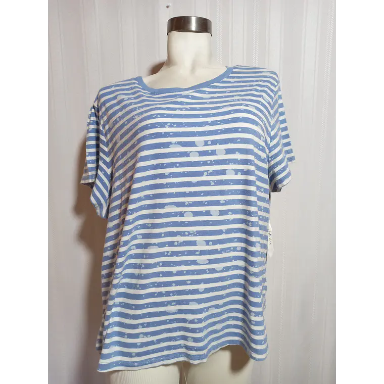 POLERA MC MULTICOLOR STYLE & CO. TALLA 2X 2
