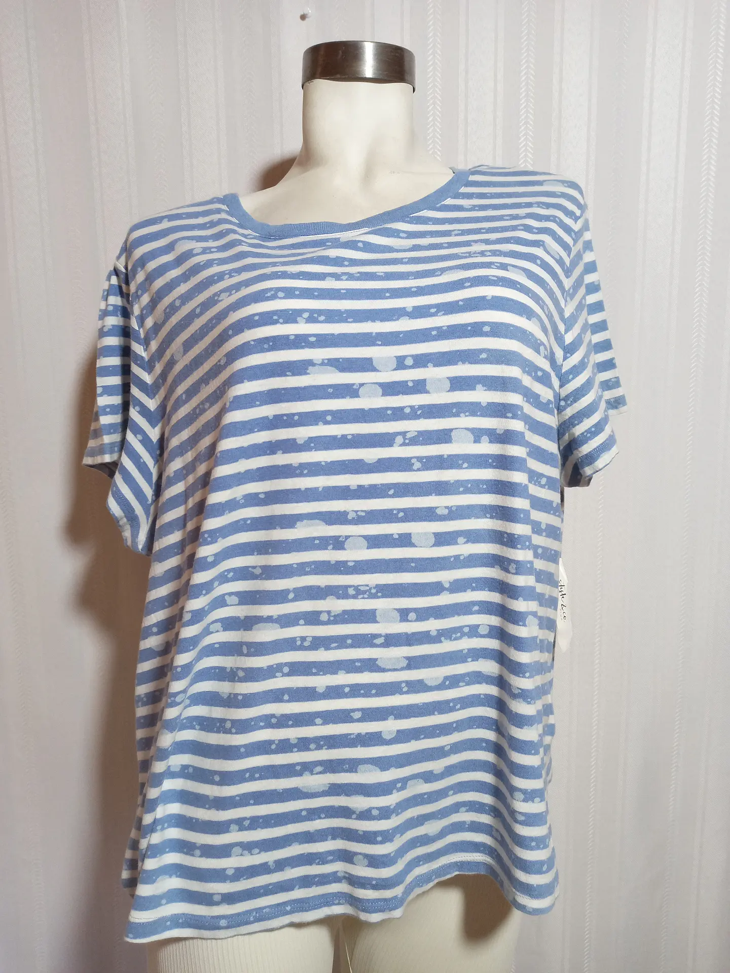 POLERA MC MULTICOLOR STYLE & CO. TALLA 2X 2