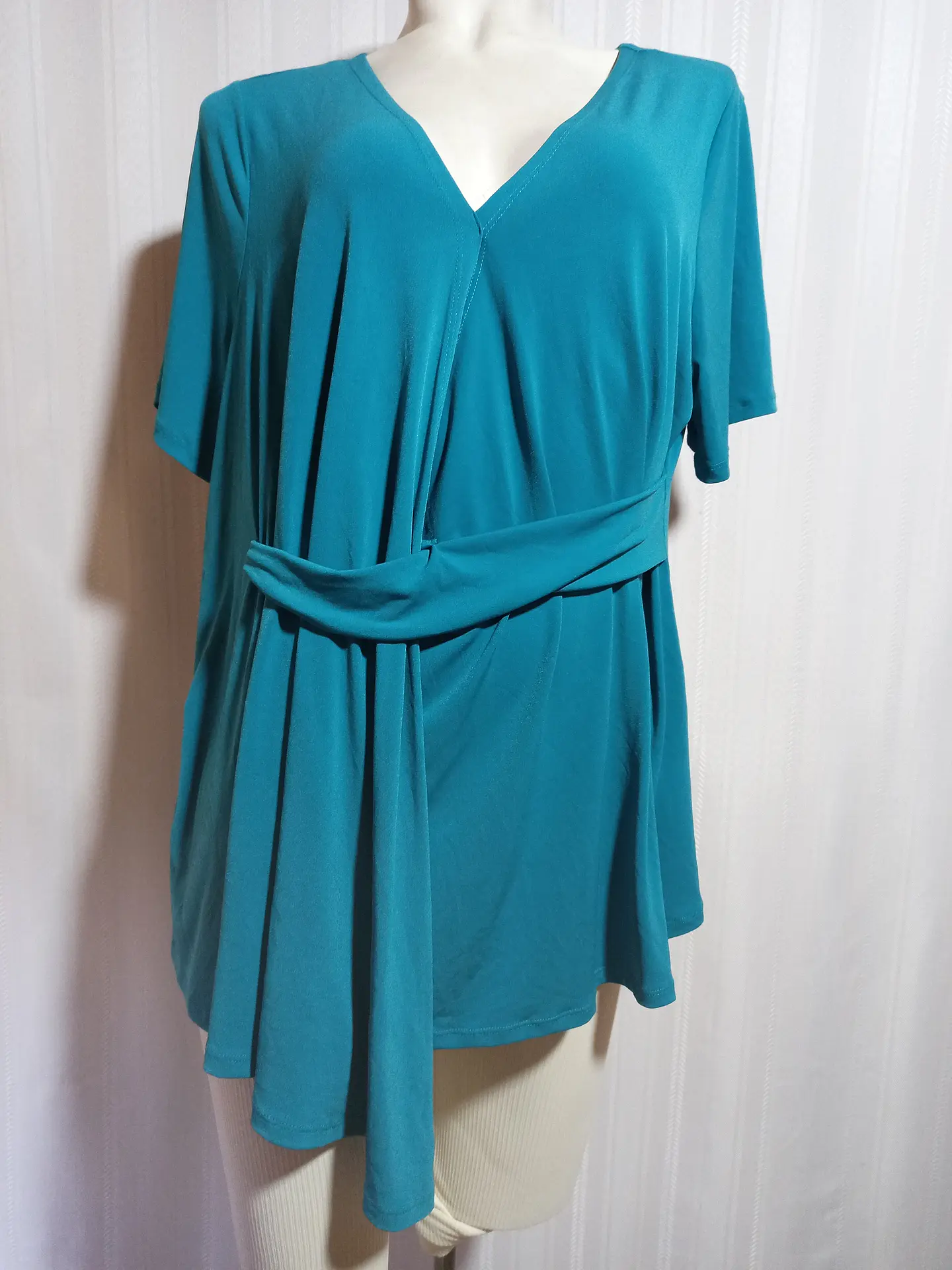 POLERA MUJER TURQUESA WORTHINGTON TALLA 0X 2
