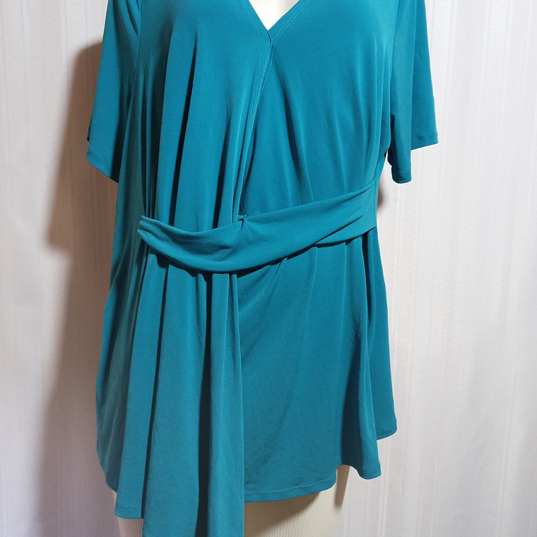 POLERA TURQUESA WORTHINGTON TALLA 0X 2