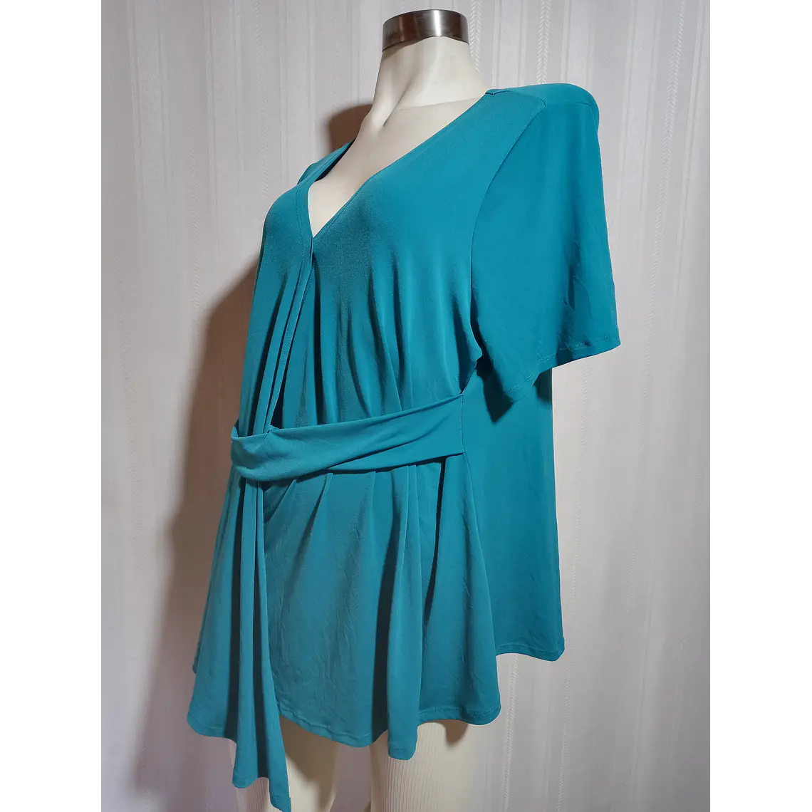 POLERA MUJER TURQUESA WORTHINGTON TALLA 0X 3