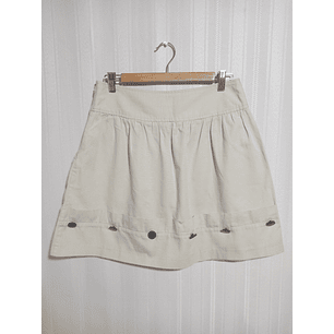 FALDA BEIGE RIVER ISLAND TALLA 36