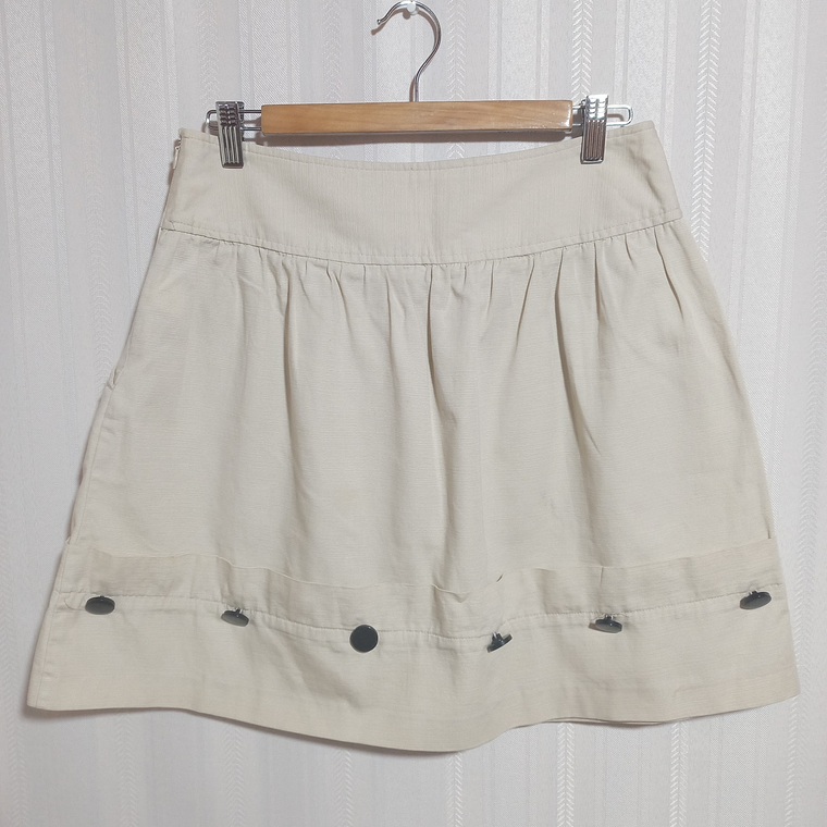 FALDA BEIGE RIVER ISLAND TALLA 36 1