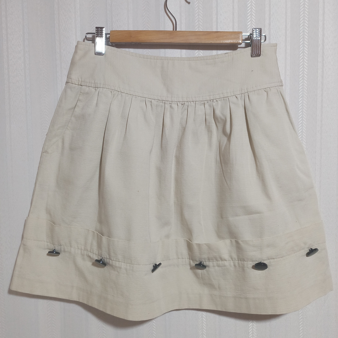 FALDA BEIGE RIVER ISLAND TALLA 36 2