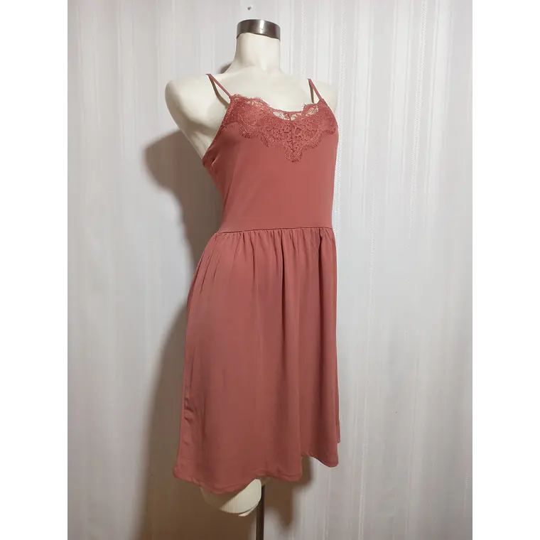 VESTIDO ROJO RUBOR VERA MODA TALLA XS   1