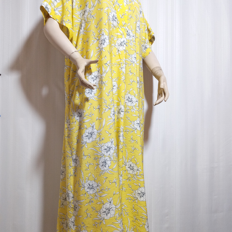 VESTIDO CASUAL AMARILLO BELLE ISLE IX ( 14-16) 1