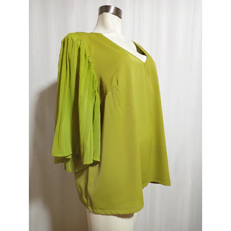 BLUSA ML VERDE SHEIN TALLA 2XL 1