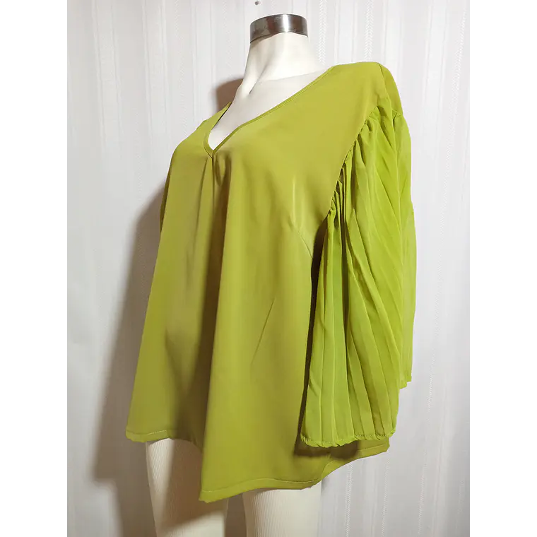 BLUSA ML VERDE SHEIN TALLA 2XL 3