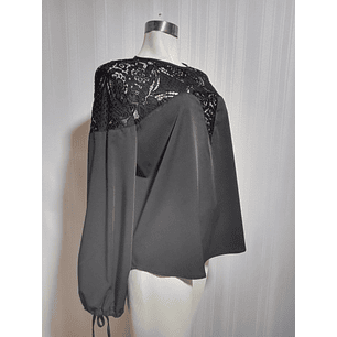 BLUSA ML NEGRO SHEIN 1XL