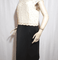 VESTIDO FIESTA NEGRO/BEIGE STUDIO I TALLA 18 - Miniatura 3