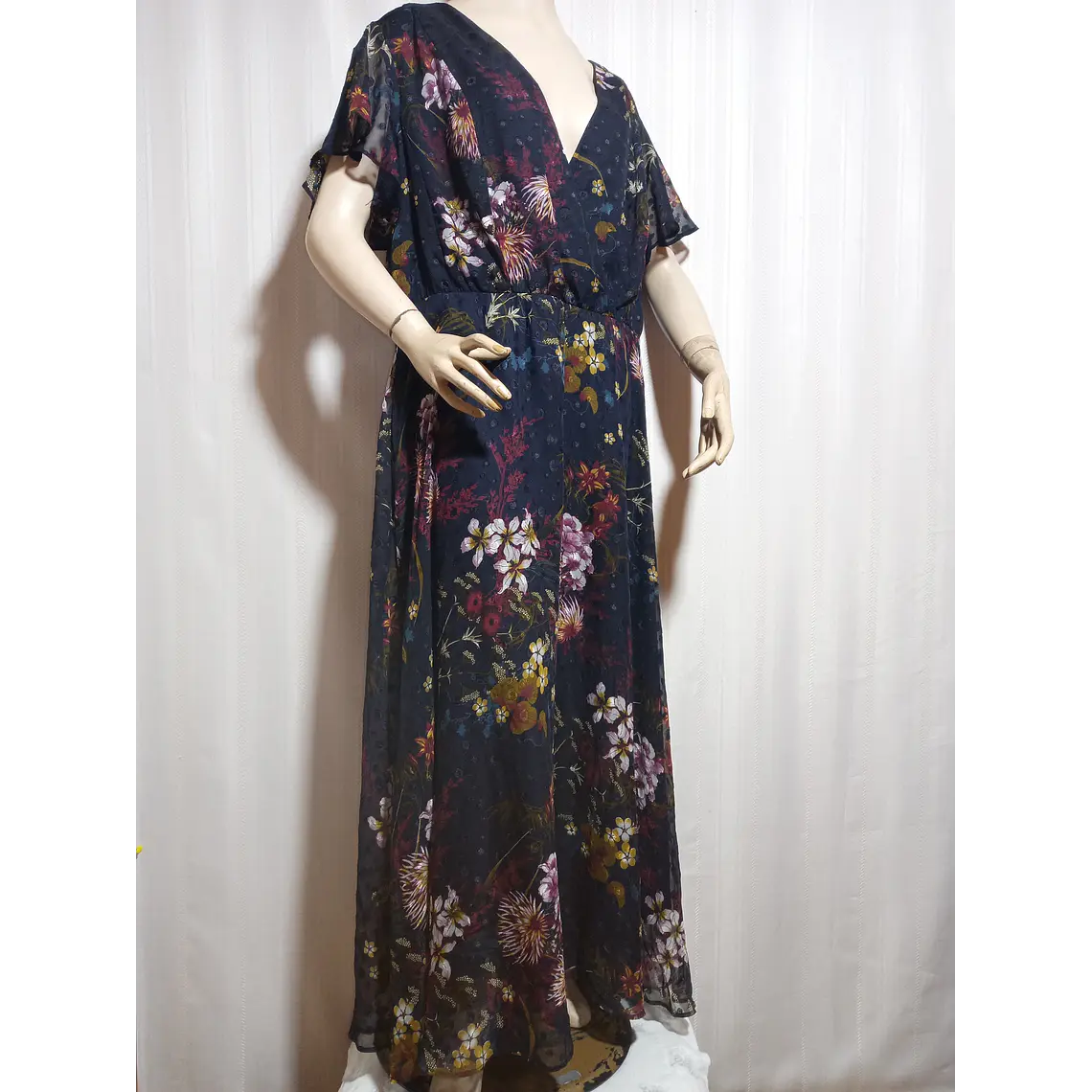 VESTIDO FLORAL MULTICOLOR LANE BRYANT TALLA 20  1