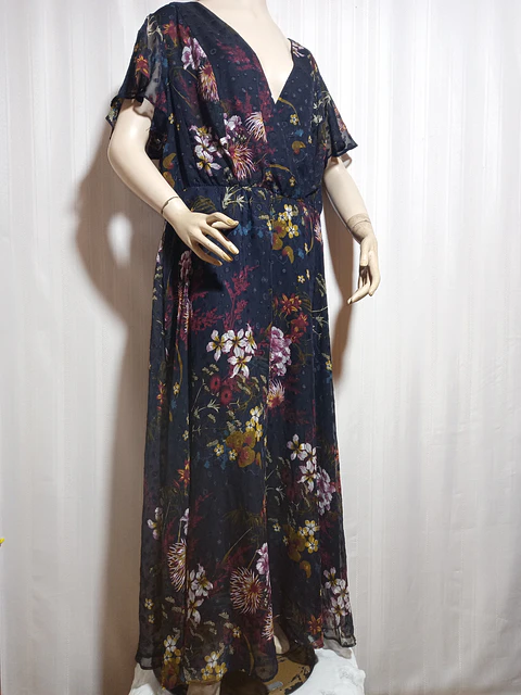 VESTIDO FLORAL MULTICOLOR LANE BRYANT TALLA 20 