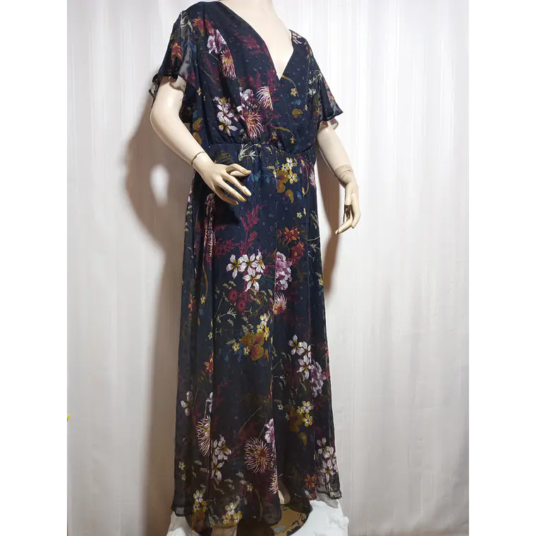 VESTIDO FLORAL MULTICOLOR LANE BRYANT TALLA 20  1
