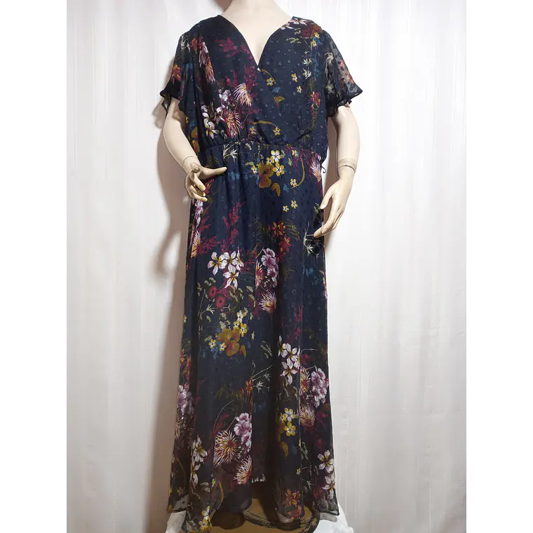 VESTIDO FLORAL MULTICOLOR LANE BRYANT TALLA 20  2