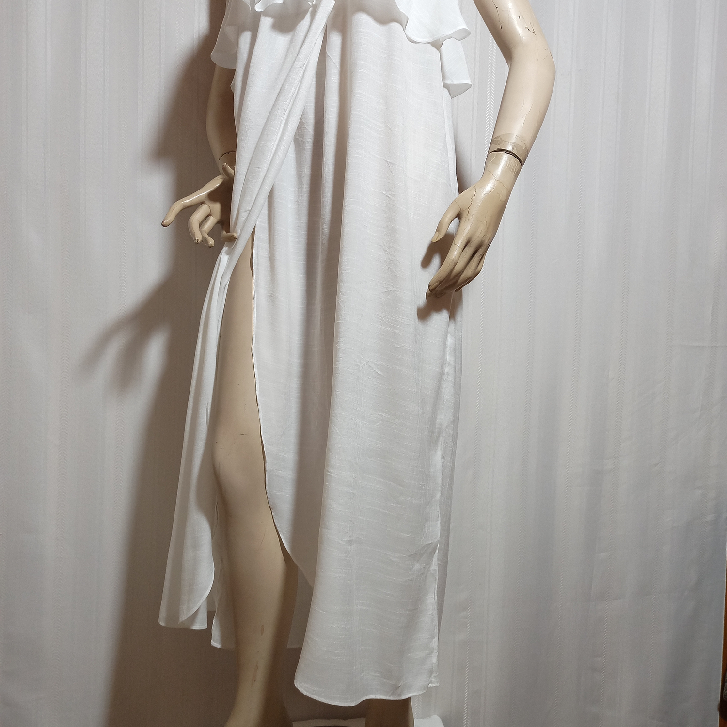 VESTIDO BLANCO SIN TIRANTE H&M TALLA M 3
