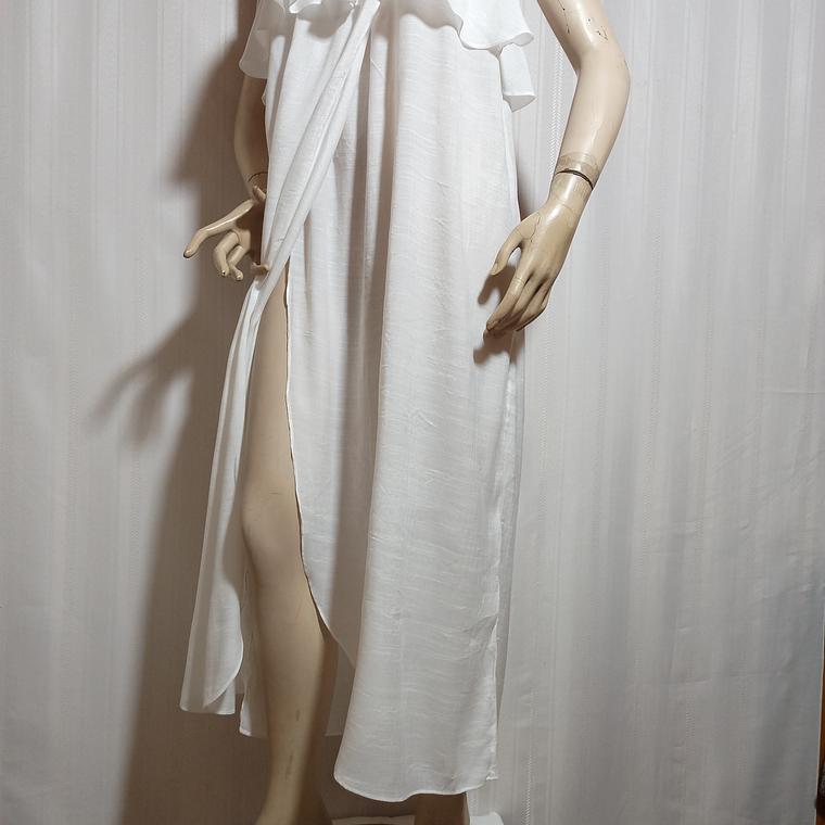 VESTIDO BLANCO SIN TIRANTE H&M TALLA M 3