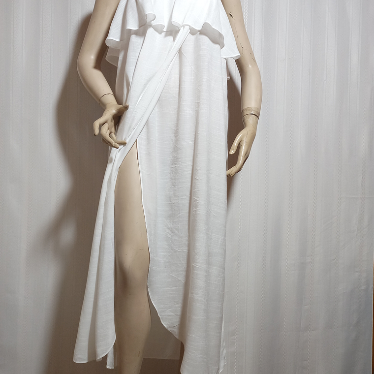 VESTIDO BLANCO SIN TIRANTE H&M TALLA M 2