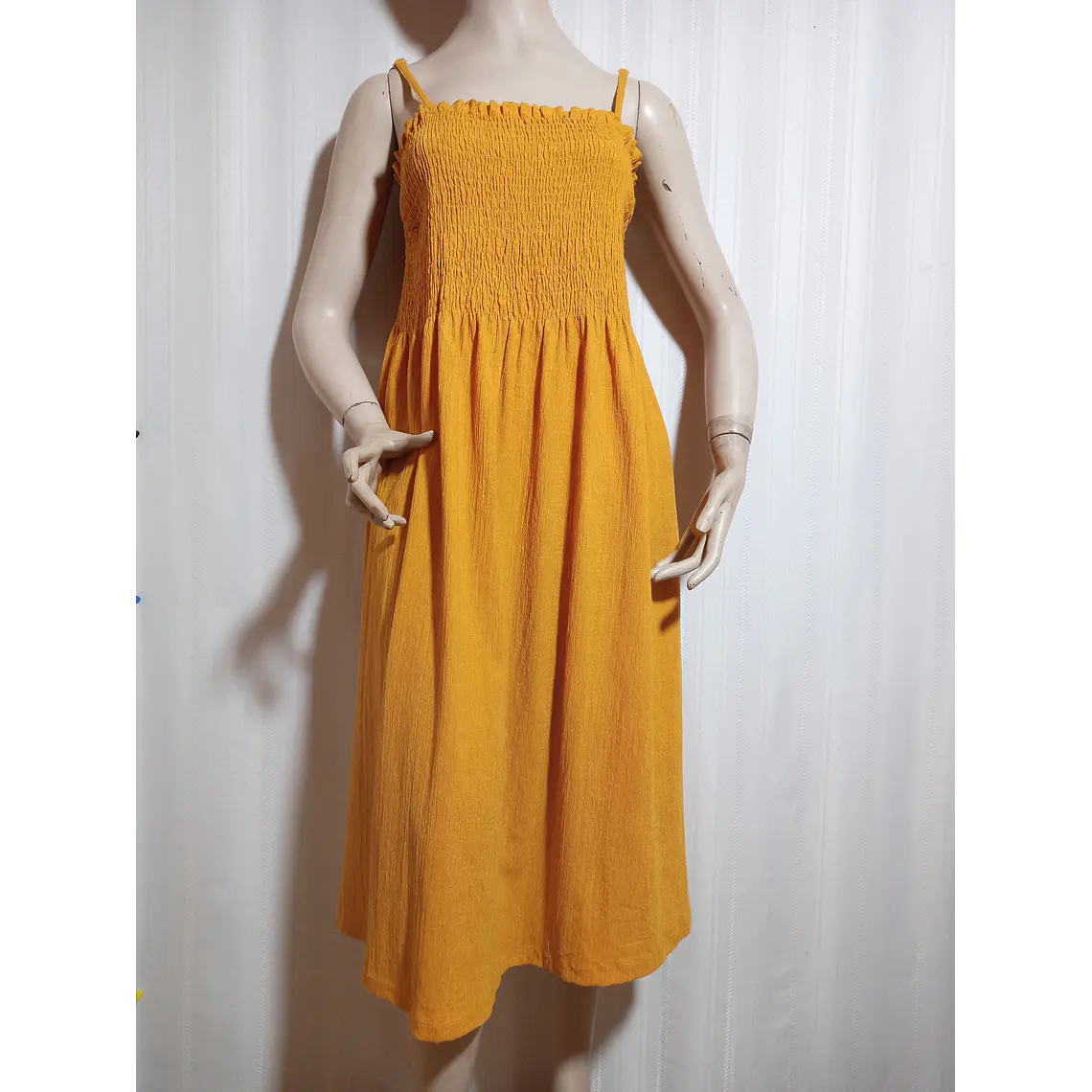VESTIDO MOSTAZA H&M TALLA XL 2