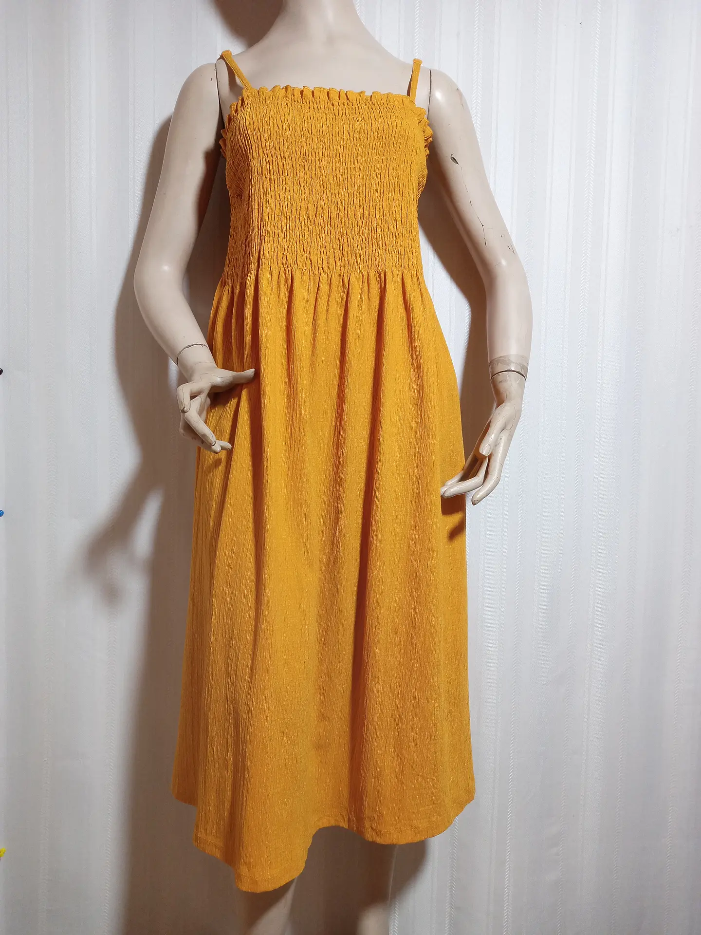 VESTIDO MOSTAZA H&M TALLA XL 2