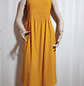 VESTIDO MOSTAZA H&M TALLA XL - Miniatura 1