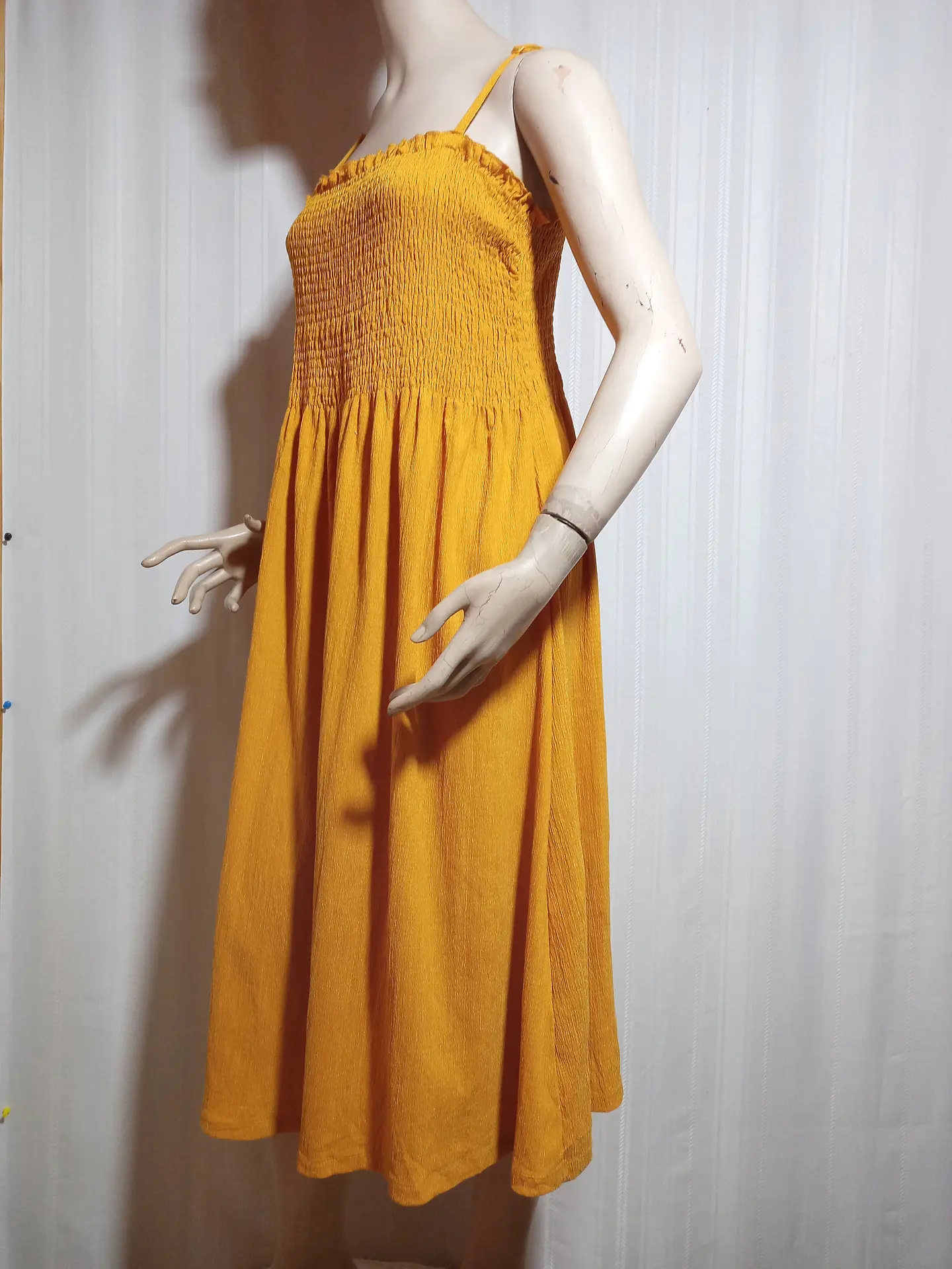 VESTIDO MOSTAZA H&M TALLA XL 3