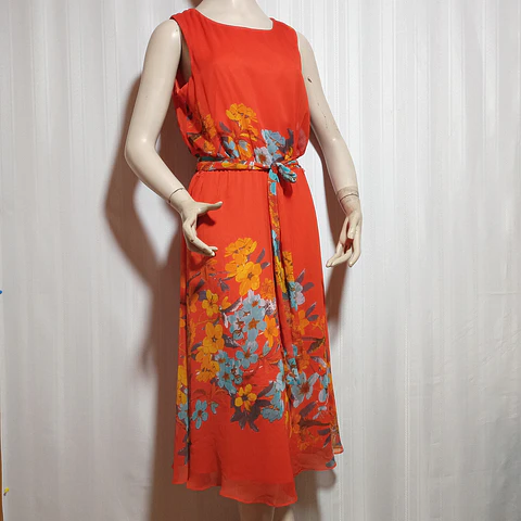 VESTIDO CASUAL ESTAMPADO MSK TALLA 14