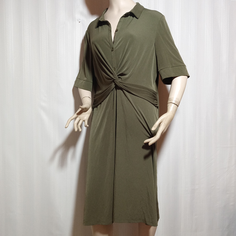 VESTIDO CASUAL VERDE LIZ CLAIBORNE  TALLA 18 3