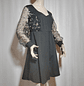 VESTIDO FIESTA NEGRO SHEIN TALLA 0XL - Miniatura 1