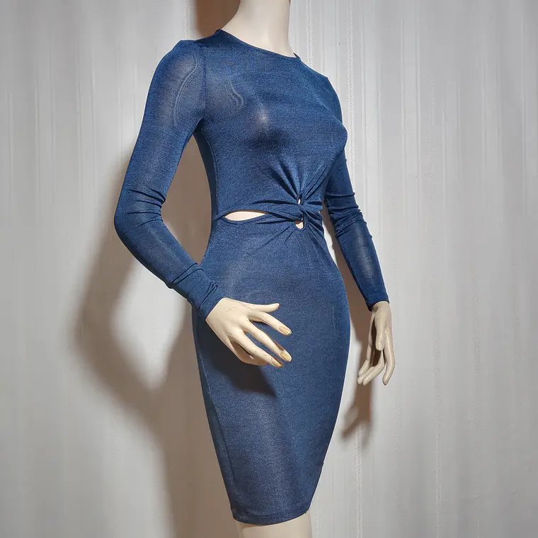 VESTIDO AZUL FIRTS AND I TALLA XS 1