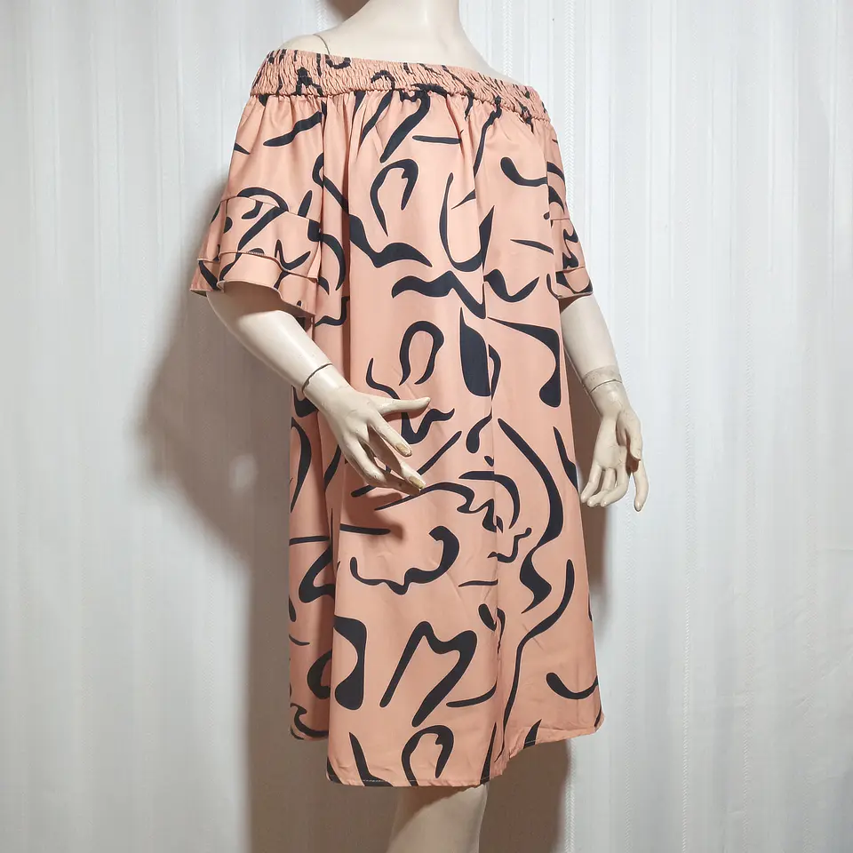 VESTIDO CASUAL ESTAMPADO SHEIN TALLA 1XL 1