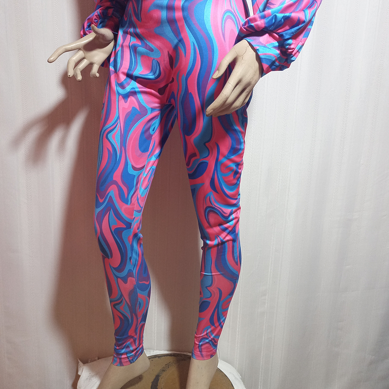 CONJUNTO 2 PIEZAS MUJER ESTAMPADO GOOD TIME USA TALLA 1XL 3