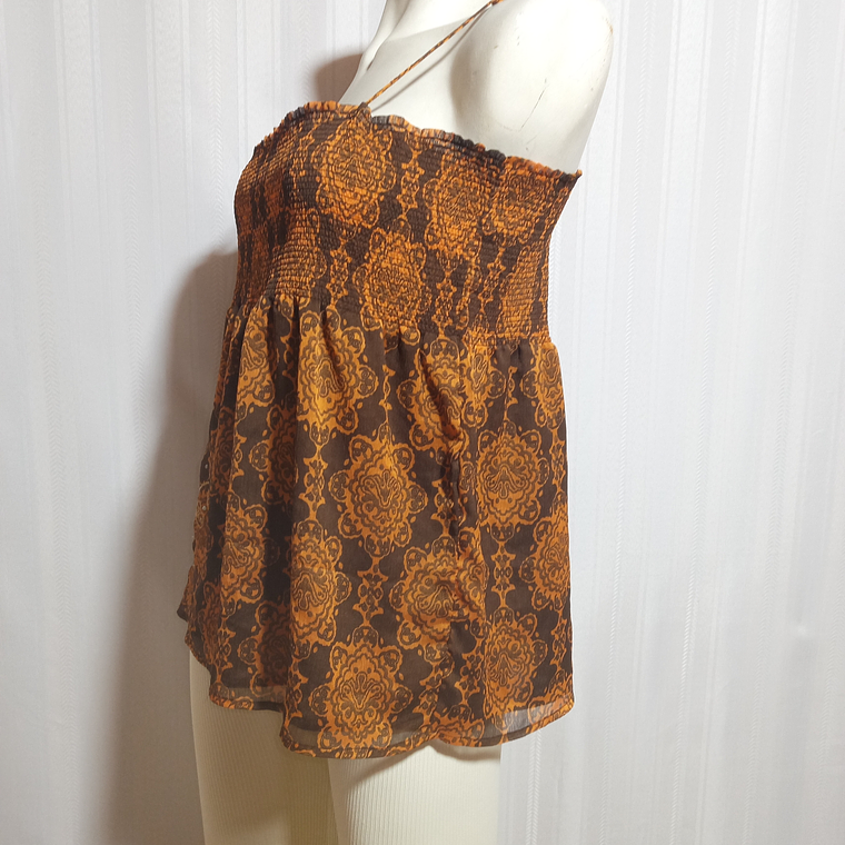 BLUSA TIRANTE CAFE VILA TALLA L 3