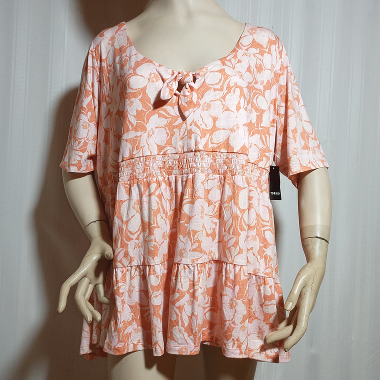 BLUSA MUJER ESTAMPADA TORRIS TALLA 3X (22-24) 2