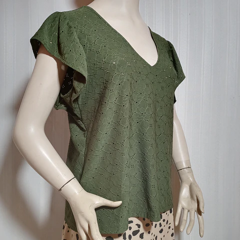 BLUSA MUJER VERDE MUSGO MICHAEL KORS TALLA XL