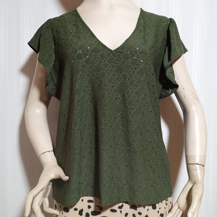 BLUSA MUJER VERDE MUSGO MICHAEL KORS TALLA XL 2