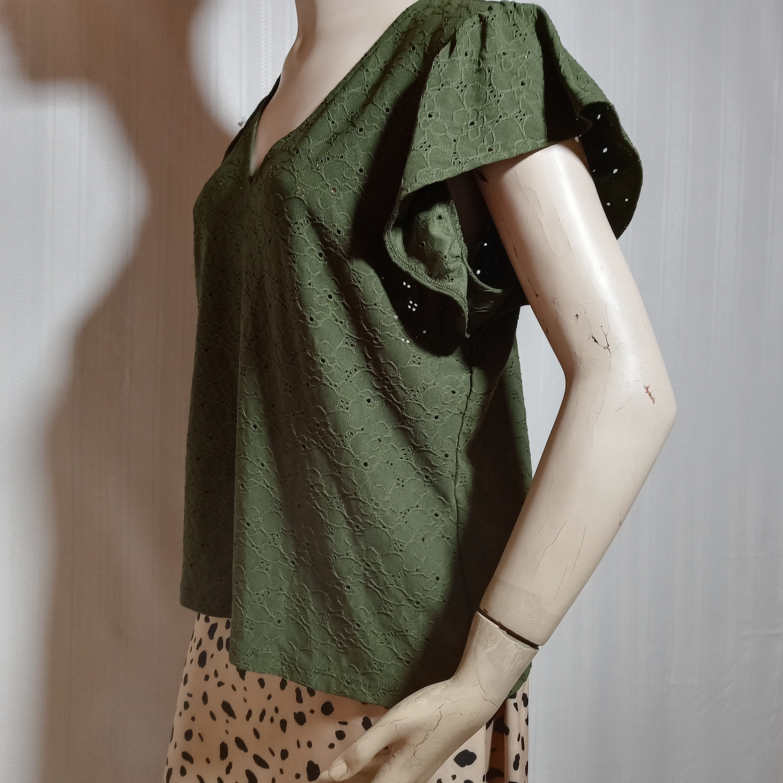 BLUSA MUJER VERDE MUSGO MICHAEL KORS TALLA XL 3