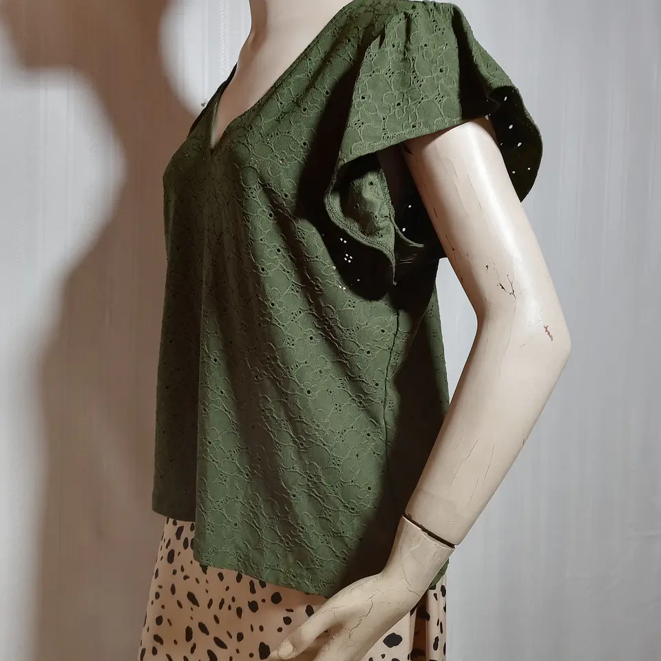 BLUSA MUJER VERDE MUSGO MICHAEL KORS TALLA XL 3