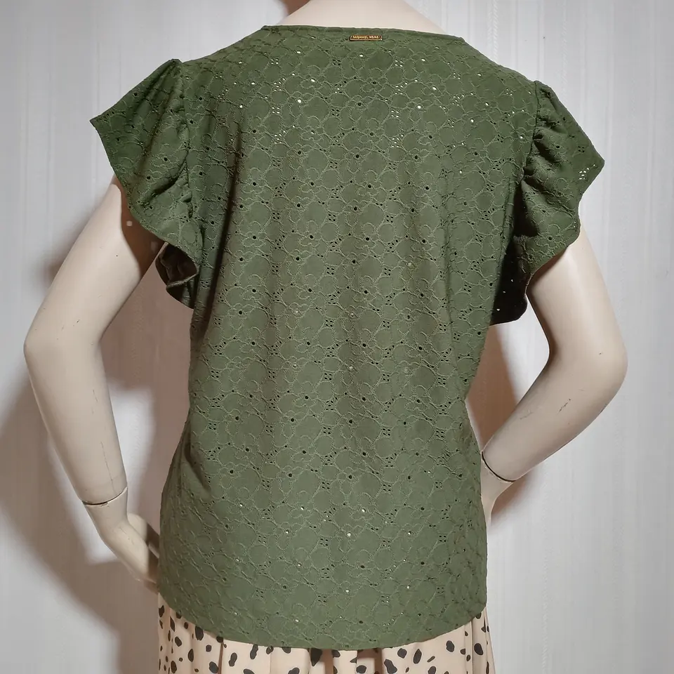 BLUSA MUJER VERDE MUSGO MICHAEL KORS TALLA XL 4