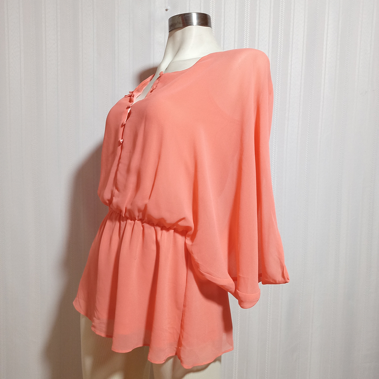 BLUSA 3/4 ROSADO VERO MODA TALLA 36 S 3