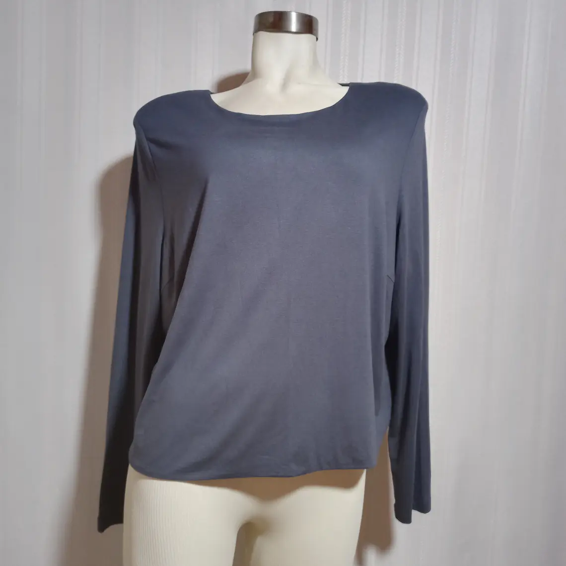 CAMISETA ML GRIS MANGO TALLA XXL 2